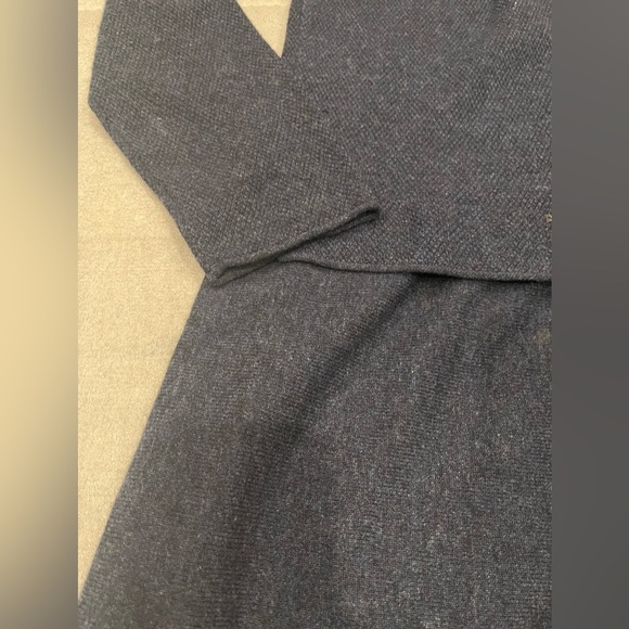 [UK12/US8]White Stuff Navy Long Sleeve Lamb Wool Cashmere Blend Knit Dress - Picture 3 of 10